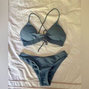 Blue Push-up Bikini Set